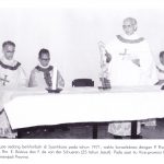 Pedro Arrupe di Indonesia, misa dengan Rm Soenaryo, Rm Bolsius dan Rm Van der Schuren
